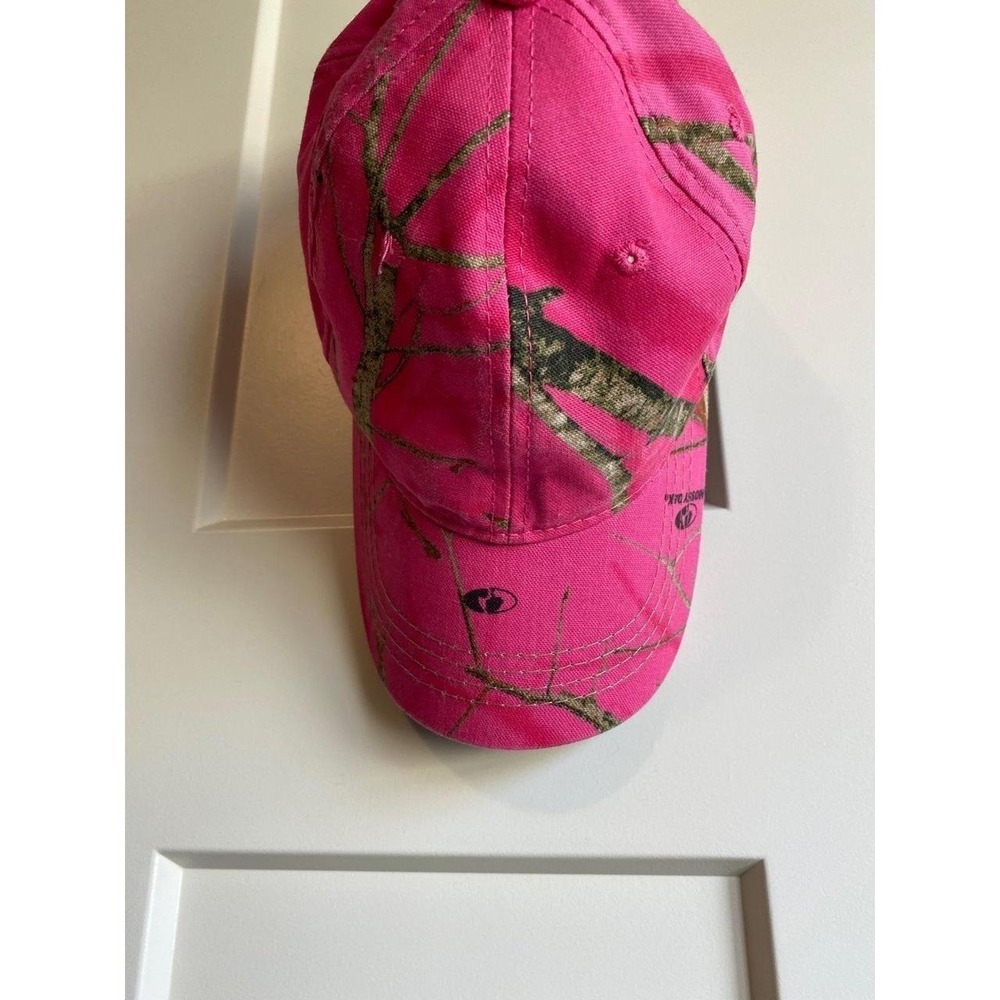 Mossy Oak Pink Hat Camo Hunting Outdoors Strap-back s4